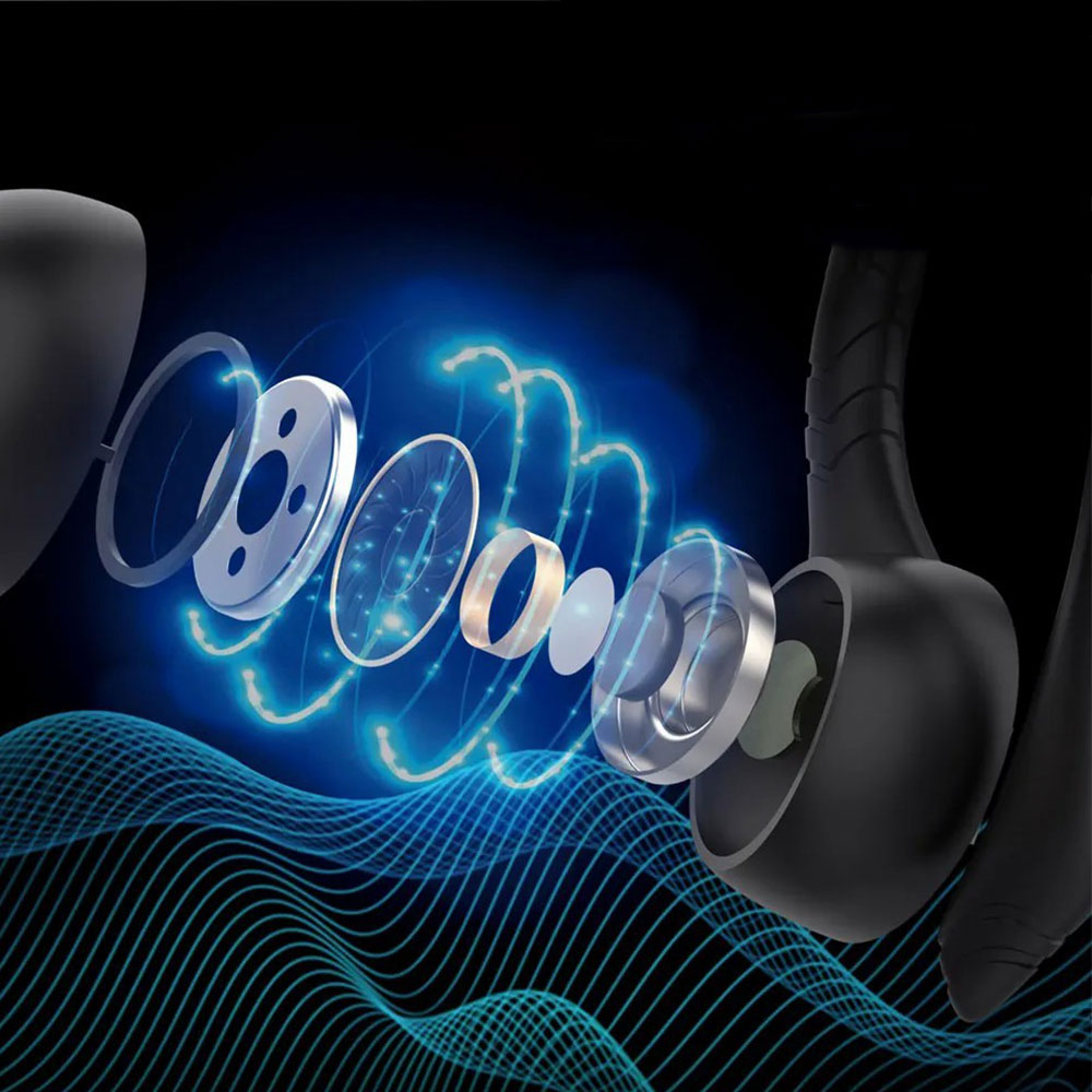 Kabellose Bluetooth 5.0 In-Ear Sport Kopfhörer Headset   Ladecase IPX7 (650mAh) - Schwarz