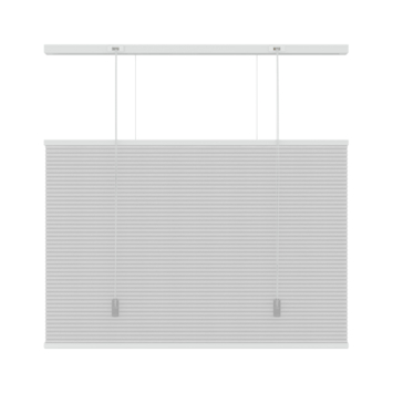 KARWEI dubbel plisségordijn lichtdoorlatend wit (kleurnr. 6001) 100x220 cm (bxh)