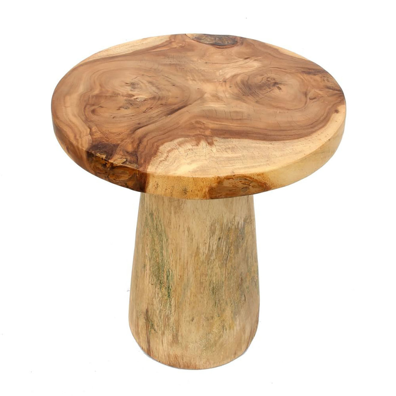 Bazar Bizar Table d'appoint Timber naturel - 50x50x57 cm