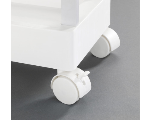 Wenko Mino huishoud- en badkamertrolley, wit