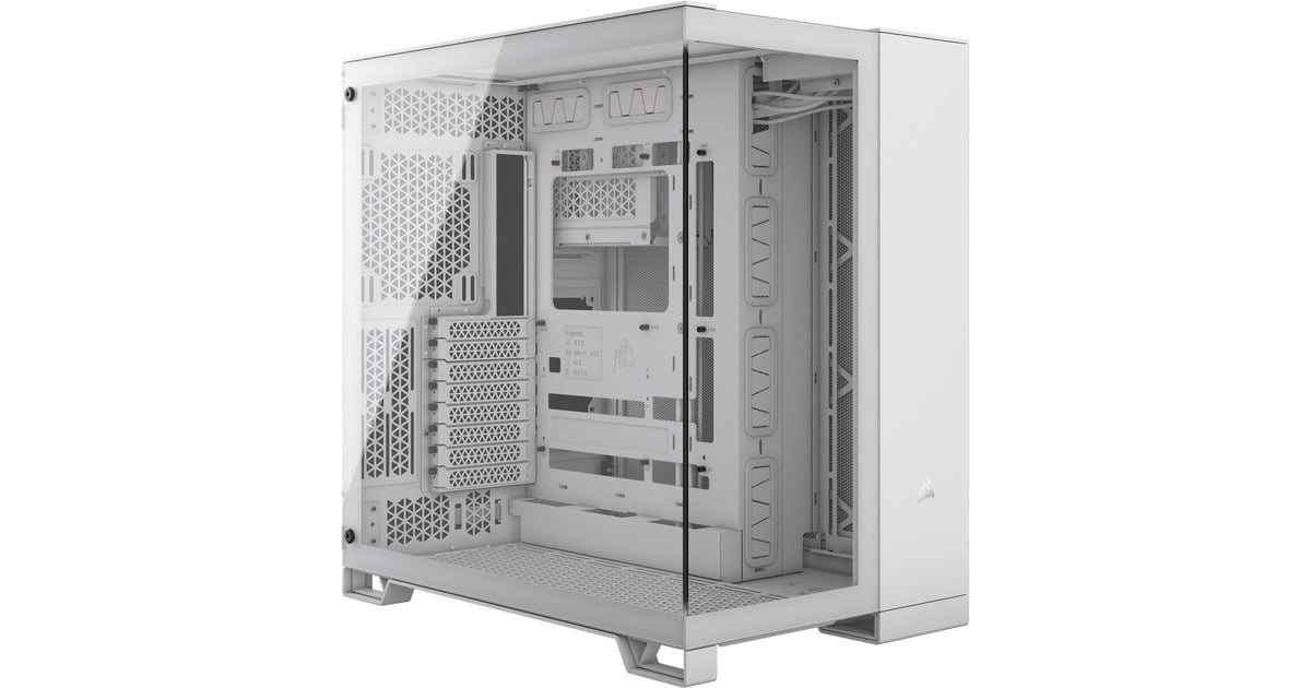 Corsair6500X midi tower behuizing  (Wit | 4x USB-A | 1x USB-C | Tempered Glass)