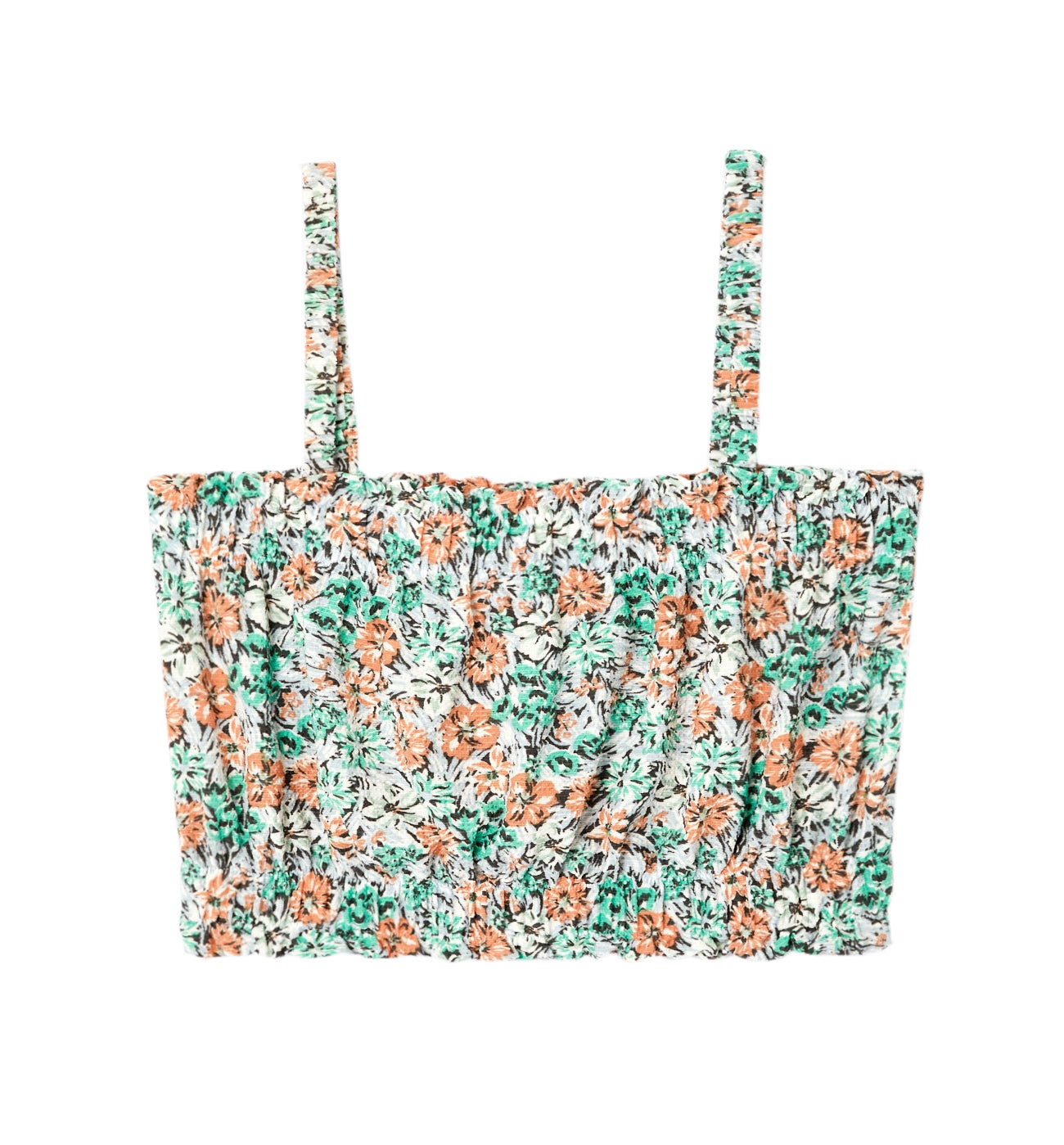 Top smocké imprimé Femme - Imprimé écru