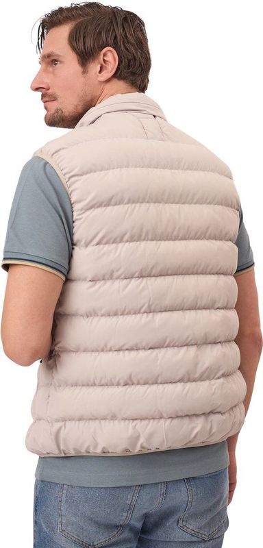 Mario Russo - Bodywarmer - Beige - Heren - Waterafstotend - Tussenjas