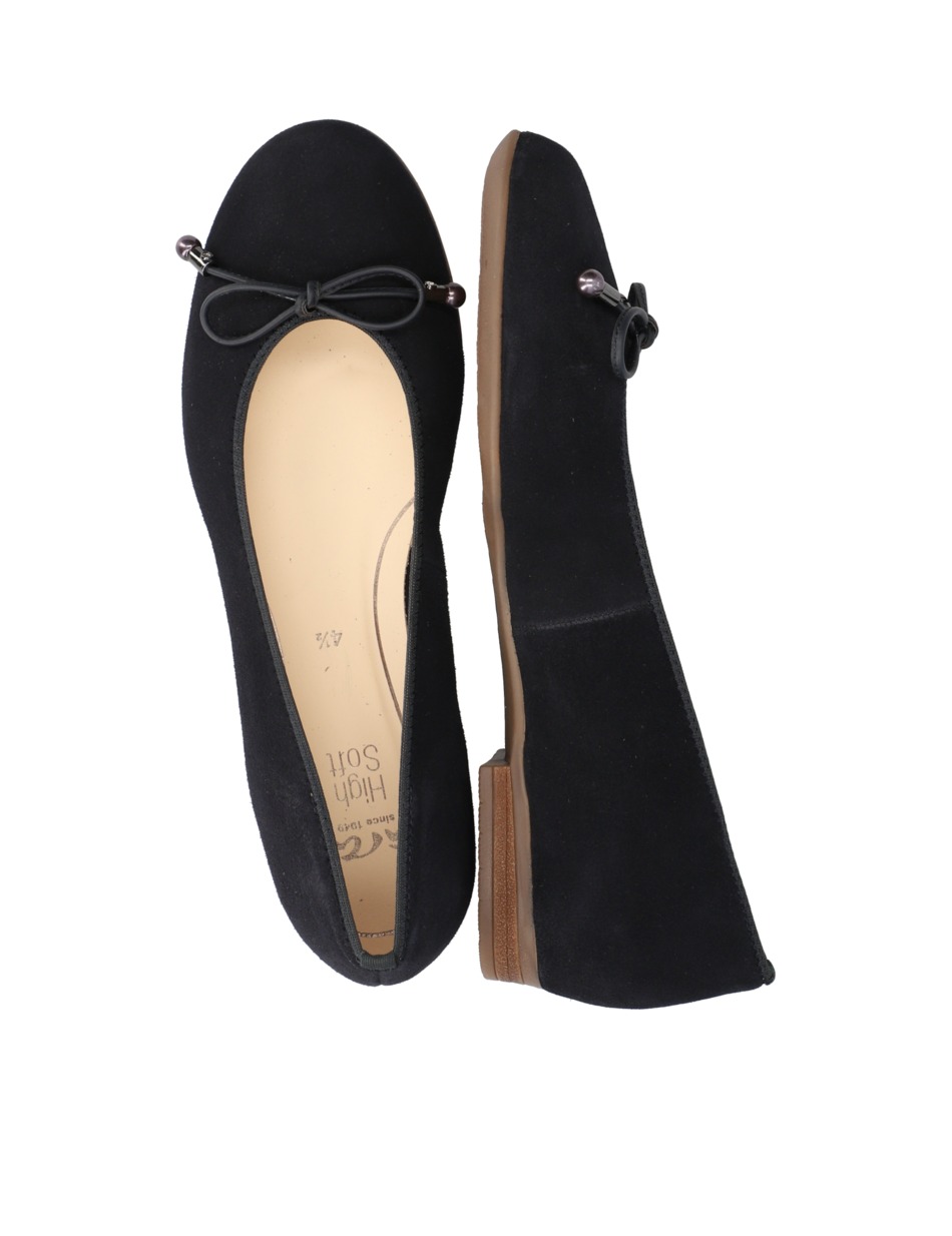 Veloursleder Ballerina