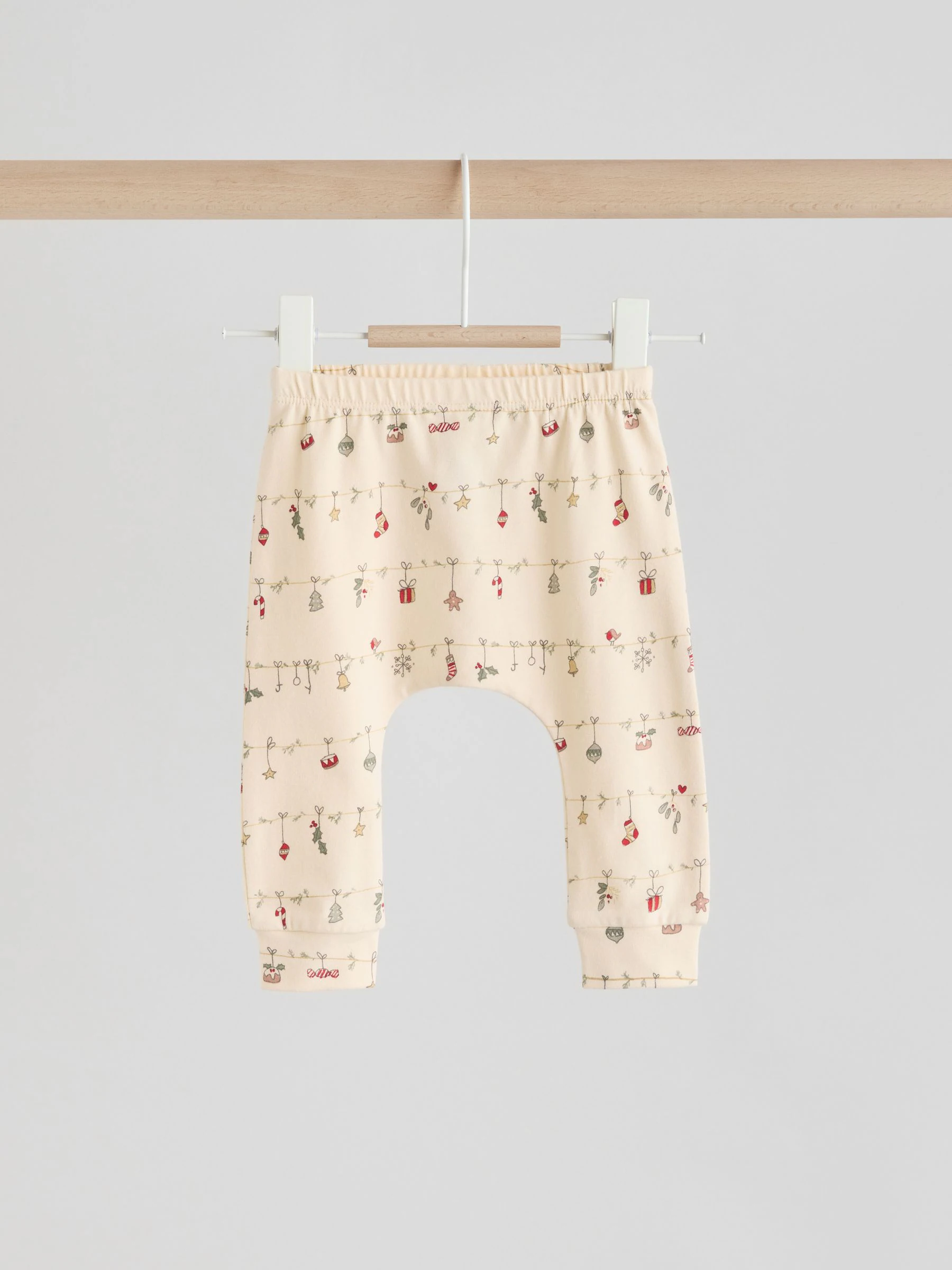 Crème - My First Baby Christmas T-Shirt and Leggings Set (0-18mths)