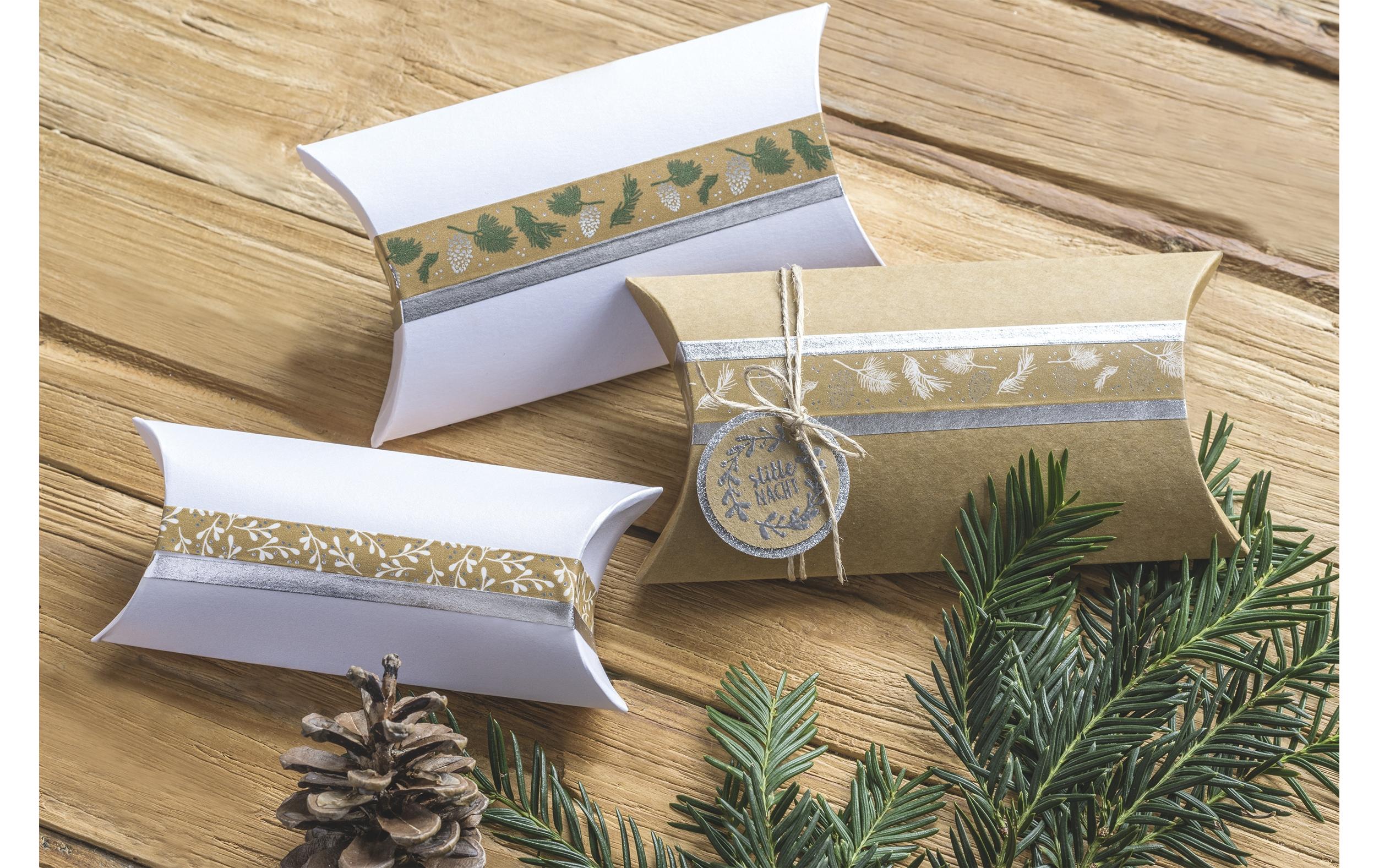 Geschenkbox 6 Stück, Weiss, 90 x 125 mmGeschenkschachtel für ein tolles Geschenk