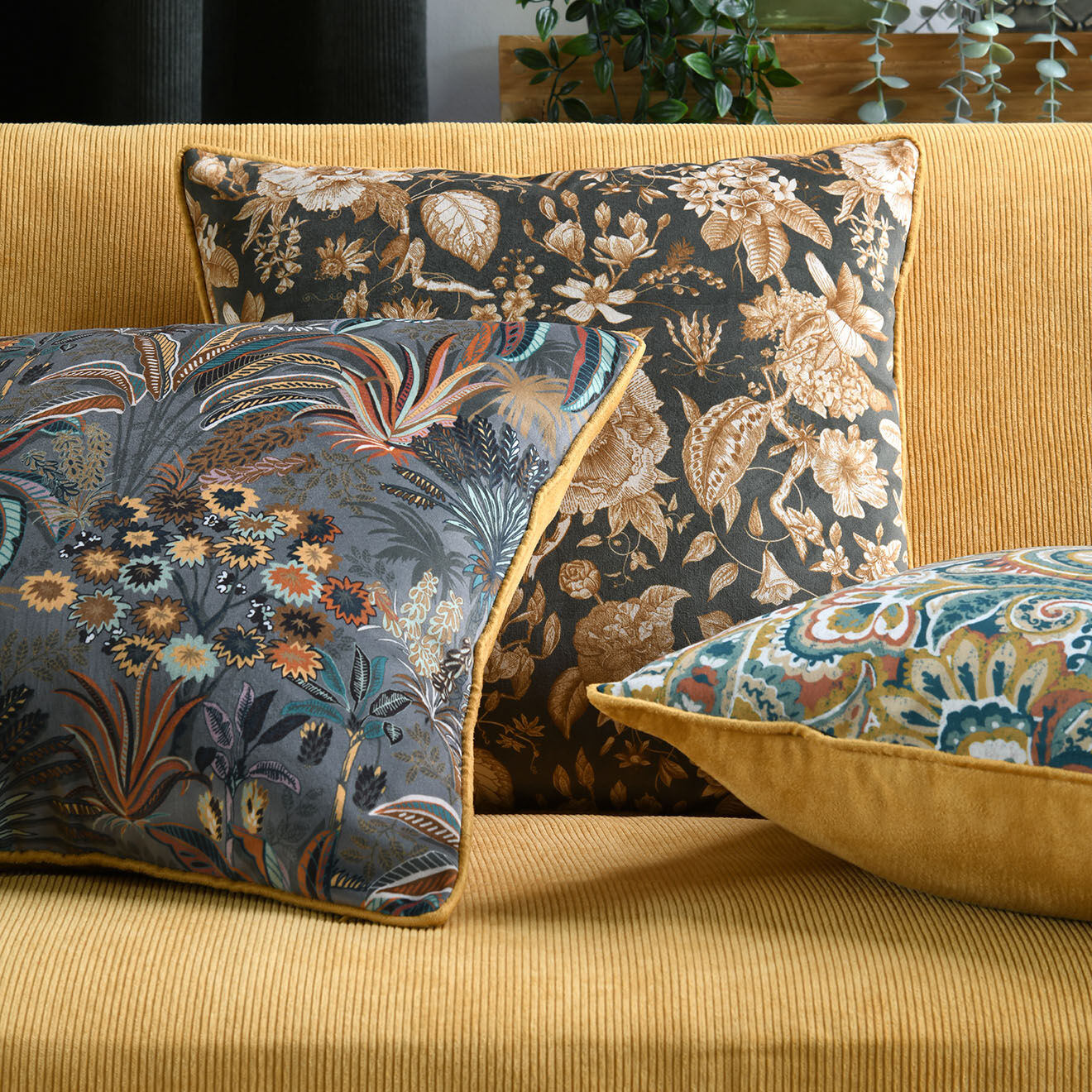 Stof Coussin Mumbai Solveig multicolore - 45x45 cm