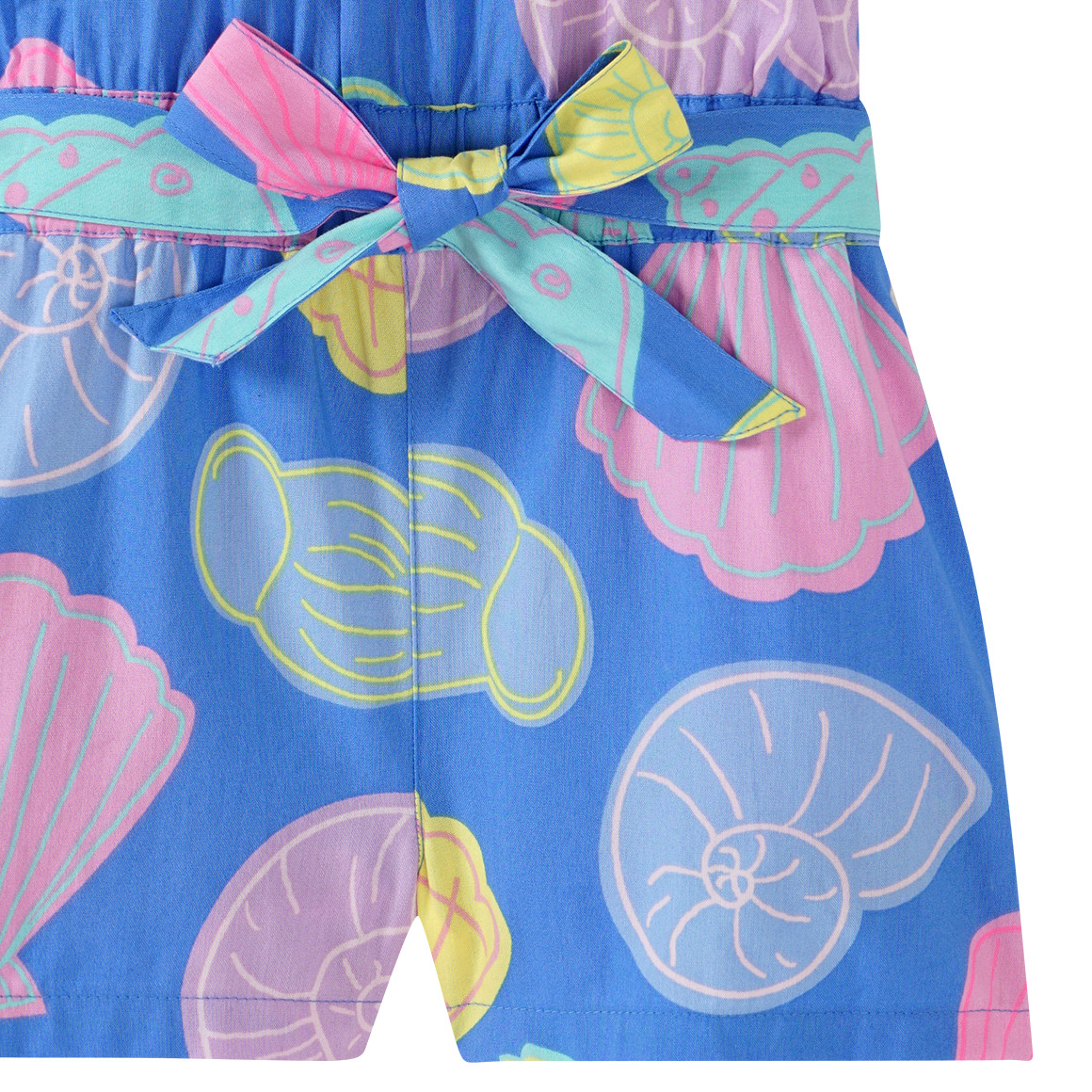 Topolino Mädchen Overall mit bunten Muscheln blau
