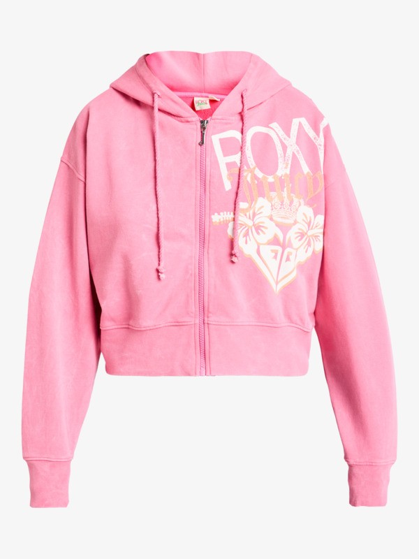 Roxy X Juicy Couture Sweat à capuche zippé Rose Femme