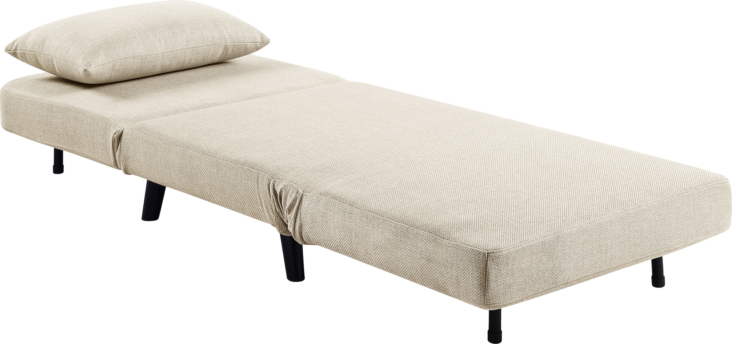 ATLANTIC home collection Sessel »Robby« inkl. Bettfunktion, mehrfach verstellbar, Strukturbezug