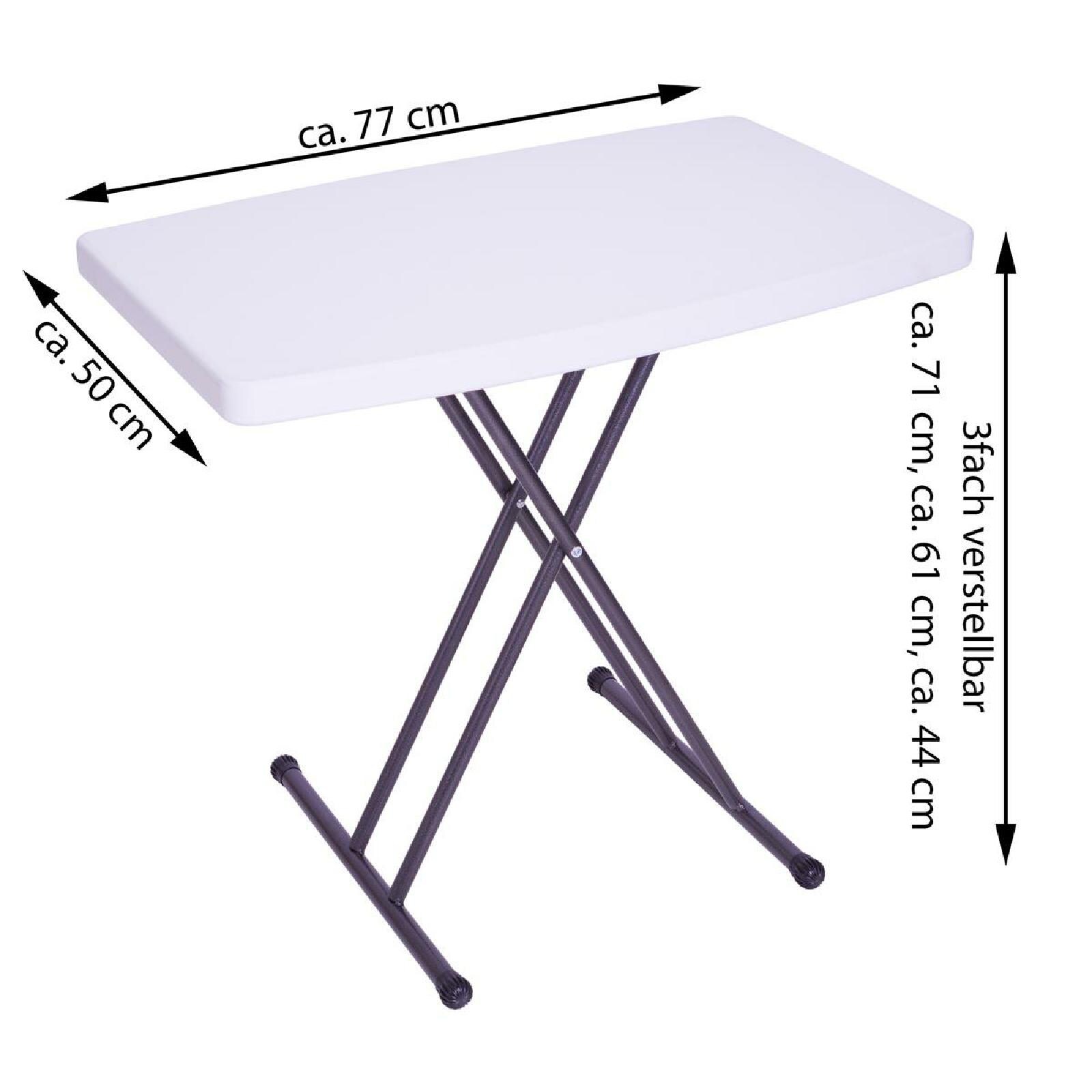 VCM Partytisch 50x70 cm klappbar Klapptisch Balkontisch Campingtisch