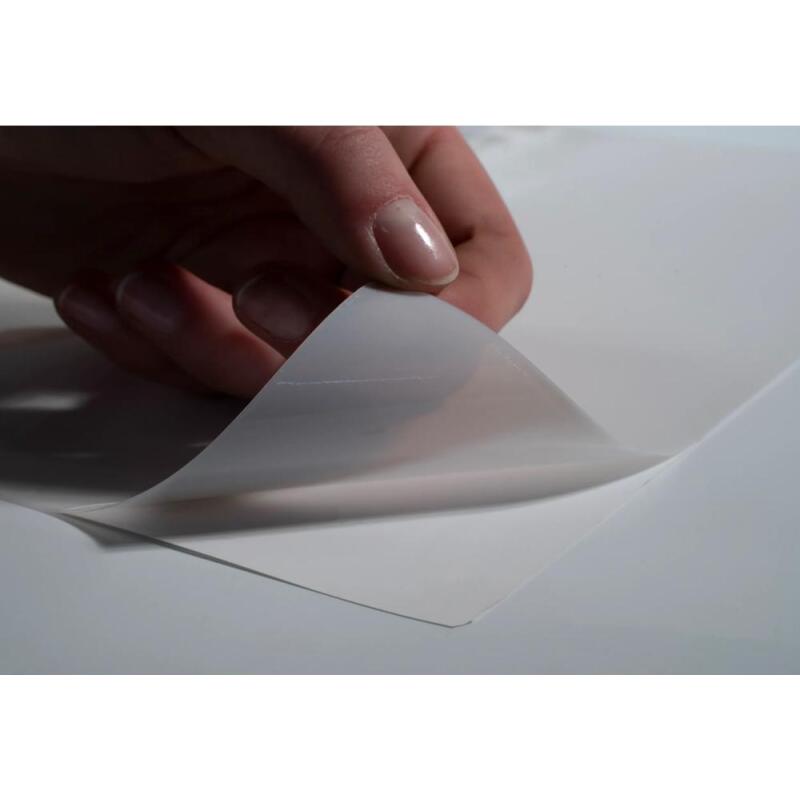 Sachet de 10 pochettes adhésives PVC lisse 14/100e - A4 - Cristal