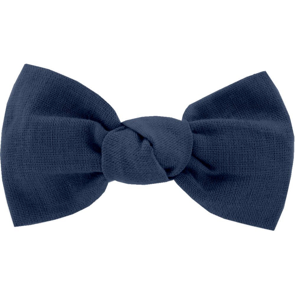 Barrette Petit Noeud Bleu Marine