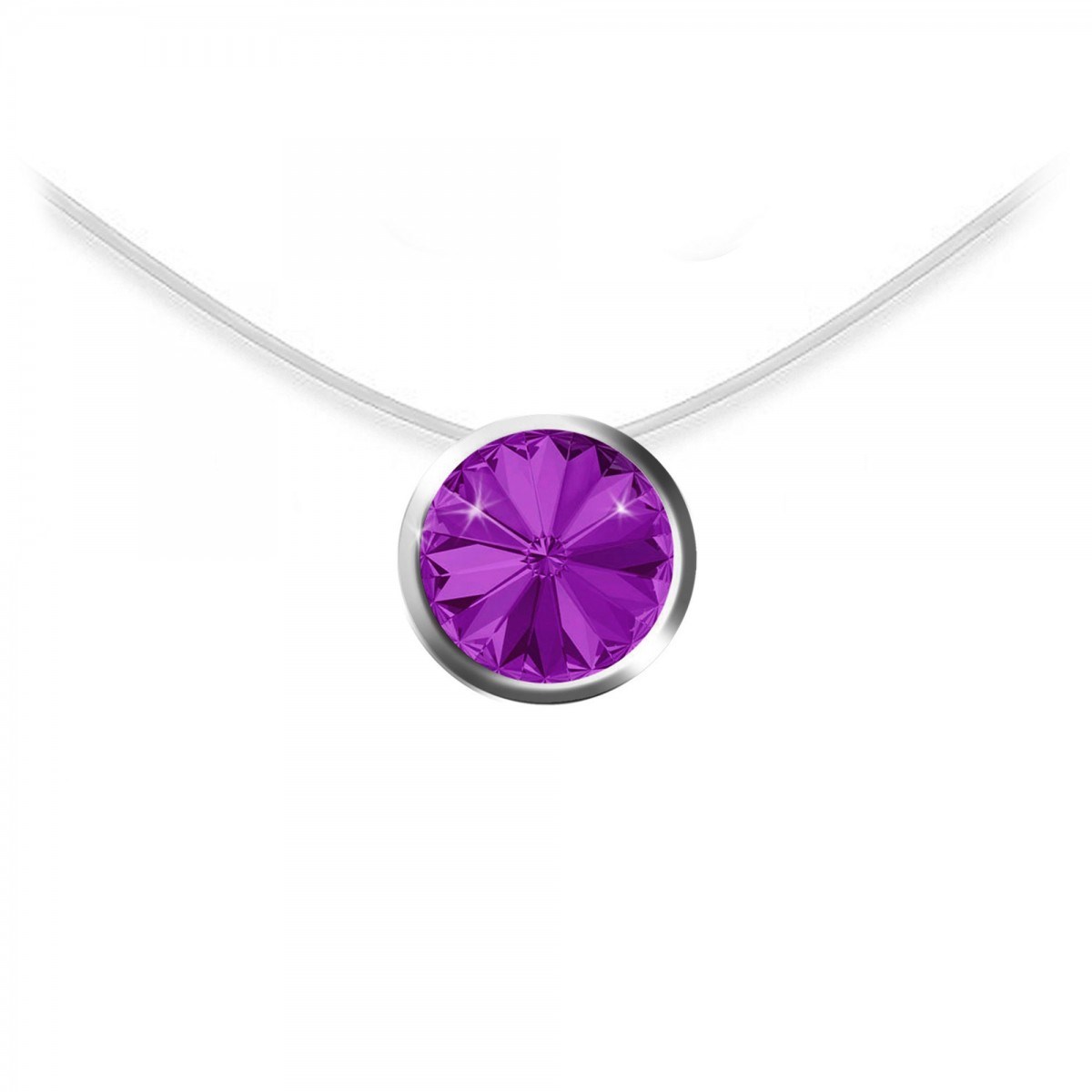 Collier SC Crystal ornée d'un cristal scintillant