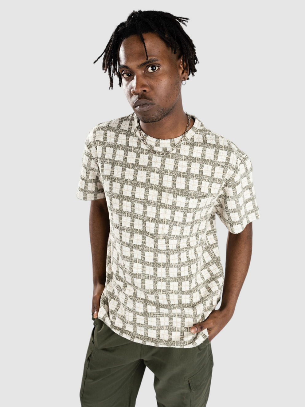 Anerkjendt Akkikki S-S Jacq T-Shirt olivine