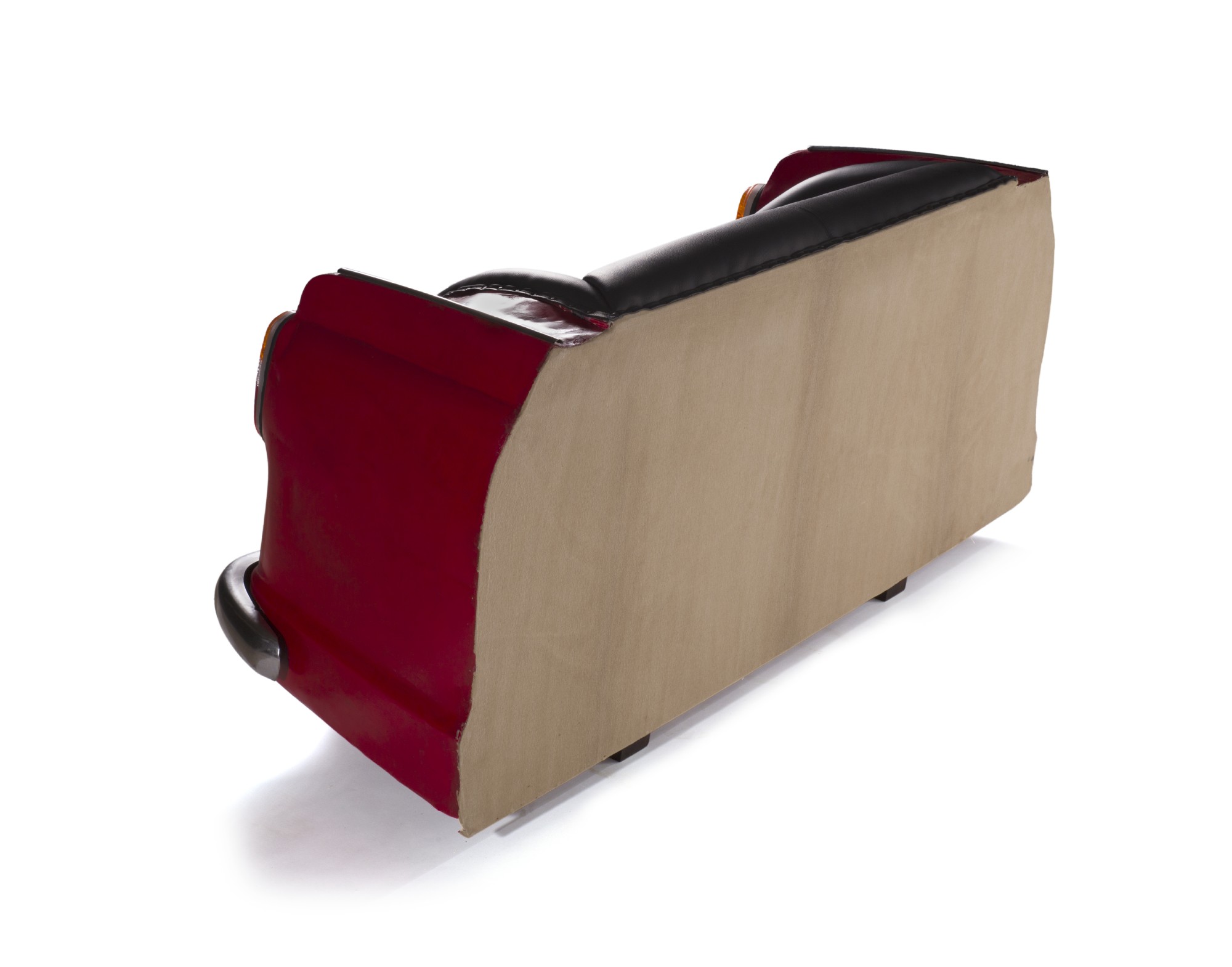 Sofa 'Ambassador Classic', Heck, 2-Sitzer, rot, L 70 cm, B 158 cm, H 83 cm von fischer's lagerhaus