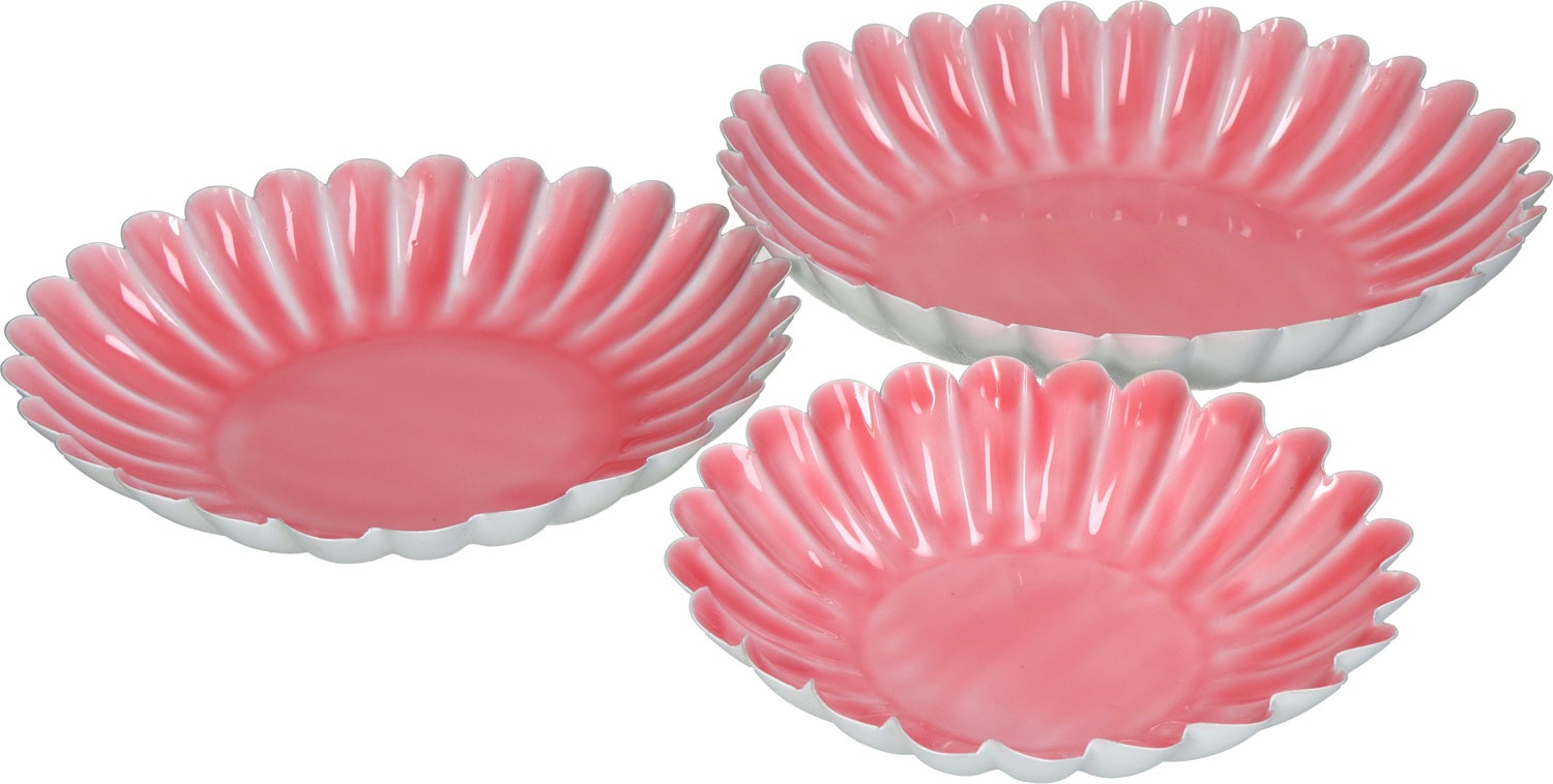 Decoratieschaal Sab roze D 23 H 5 cm