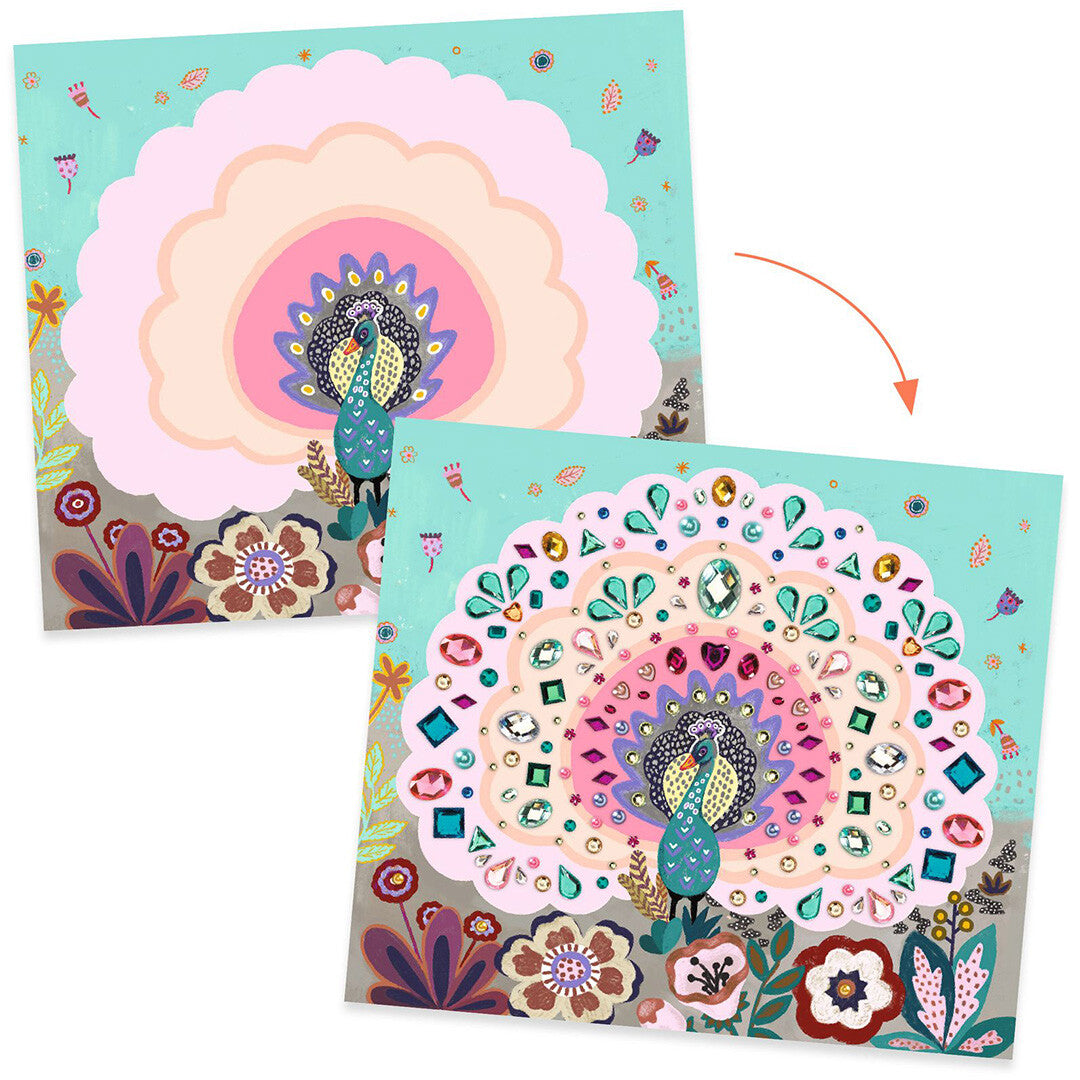 Djeco kaarten mini-diamanten wild beauty