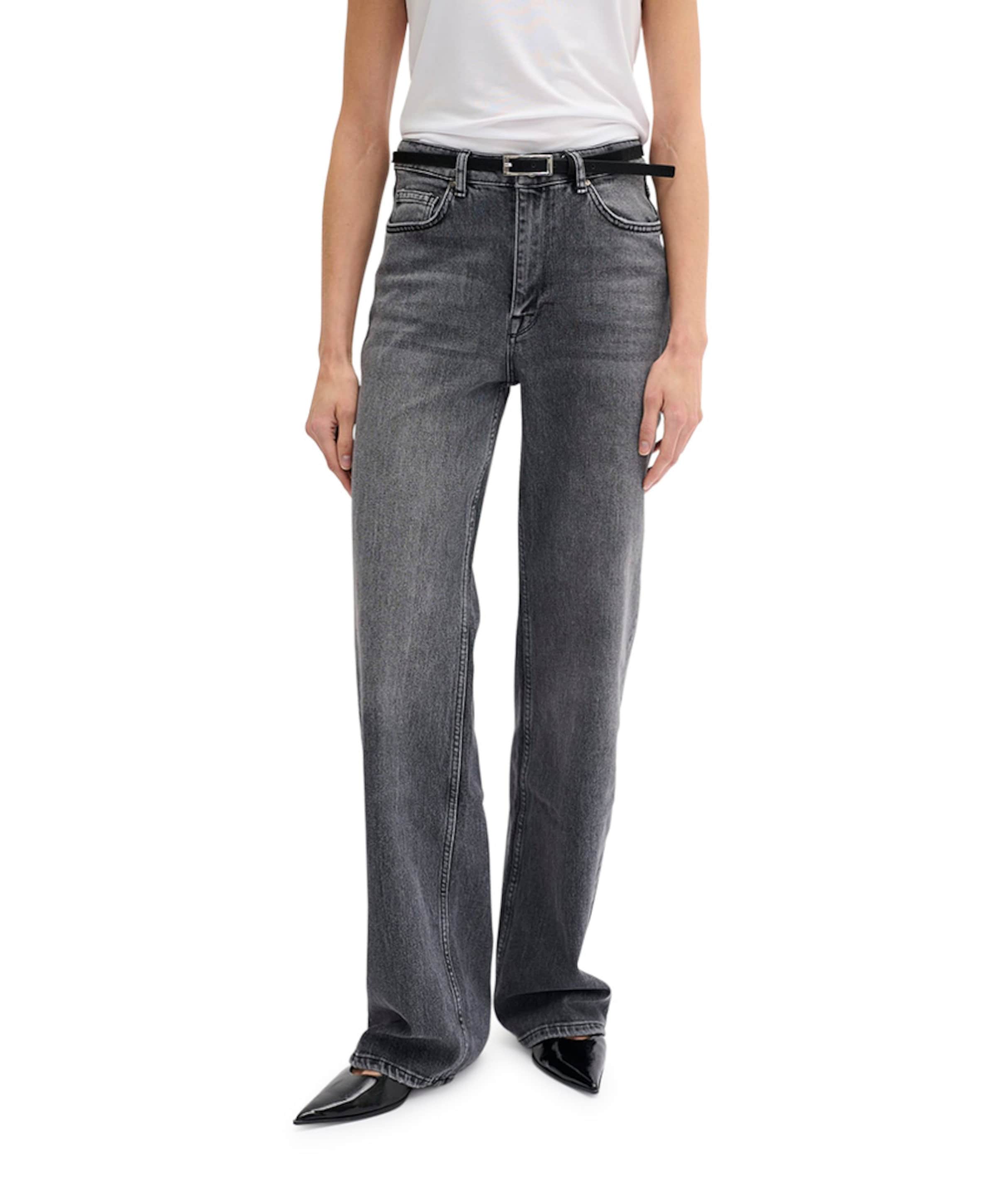 My Essential Wardrobe 35 THE LOUIS 139 HIGH WIDE Y dames jeans grijs