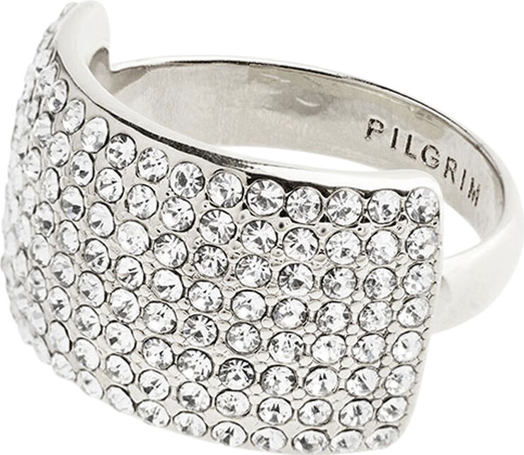 Pilgrim ASPEN recycled crystal ring silver-plated Sølv