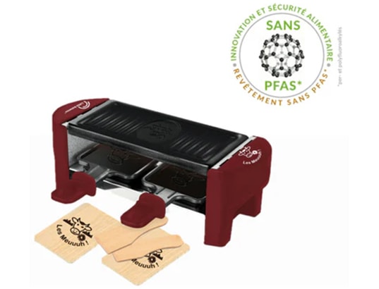 LITTLE BALANCE - Raclette Multifonction Raclette 2 personnes piment