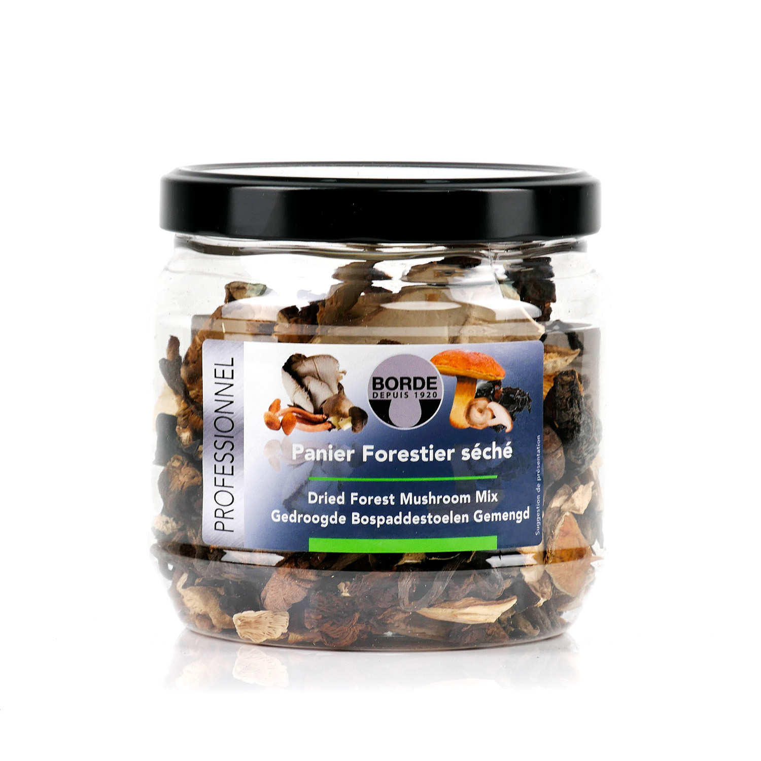 Mélange de champignons forestiers séchés