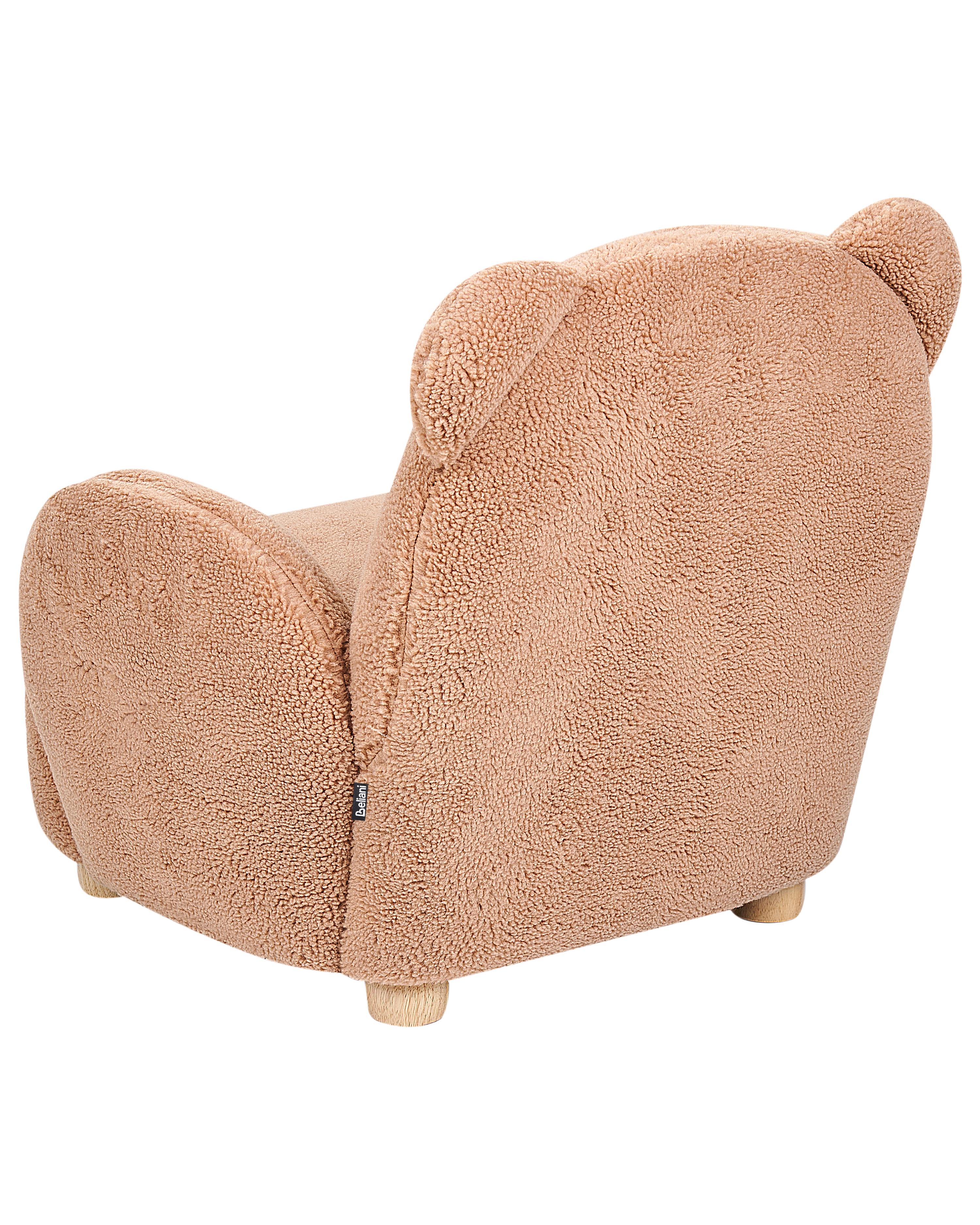 Kinderfauteuil Teddybeer BOO Bouclé Bruin