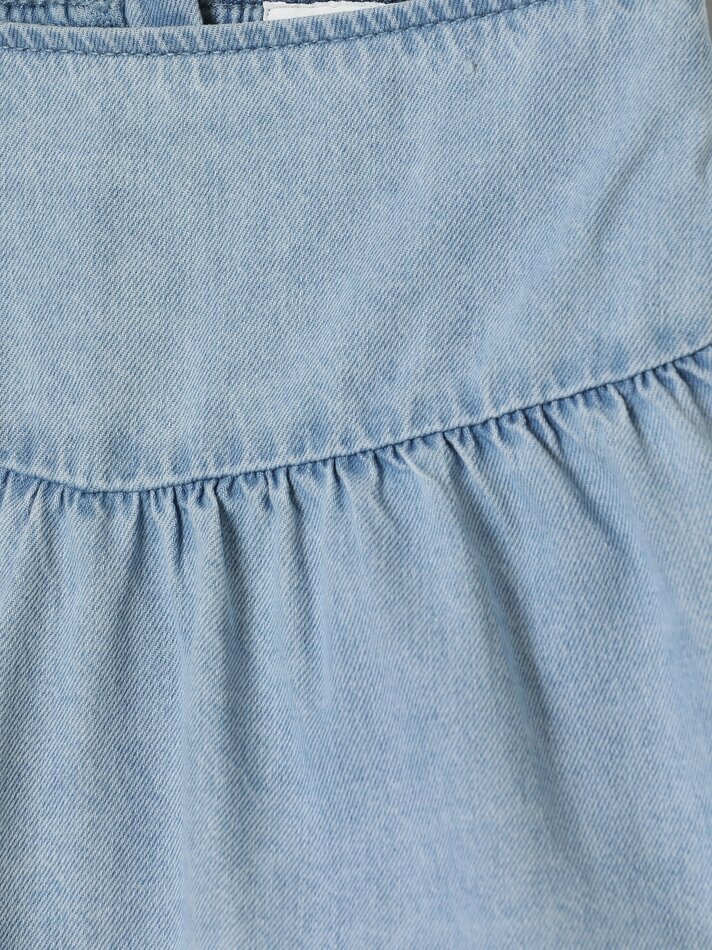 Saia jeans - Azul índigo claro