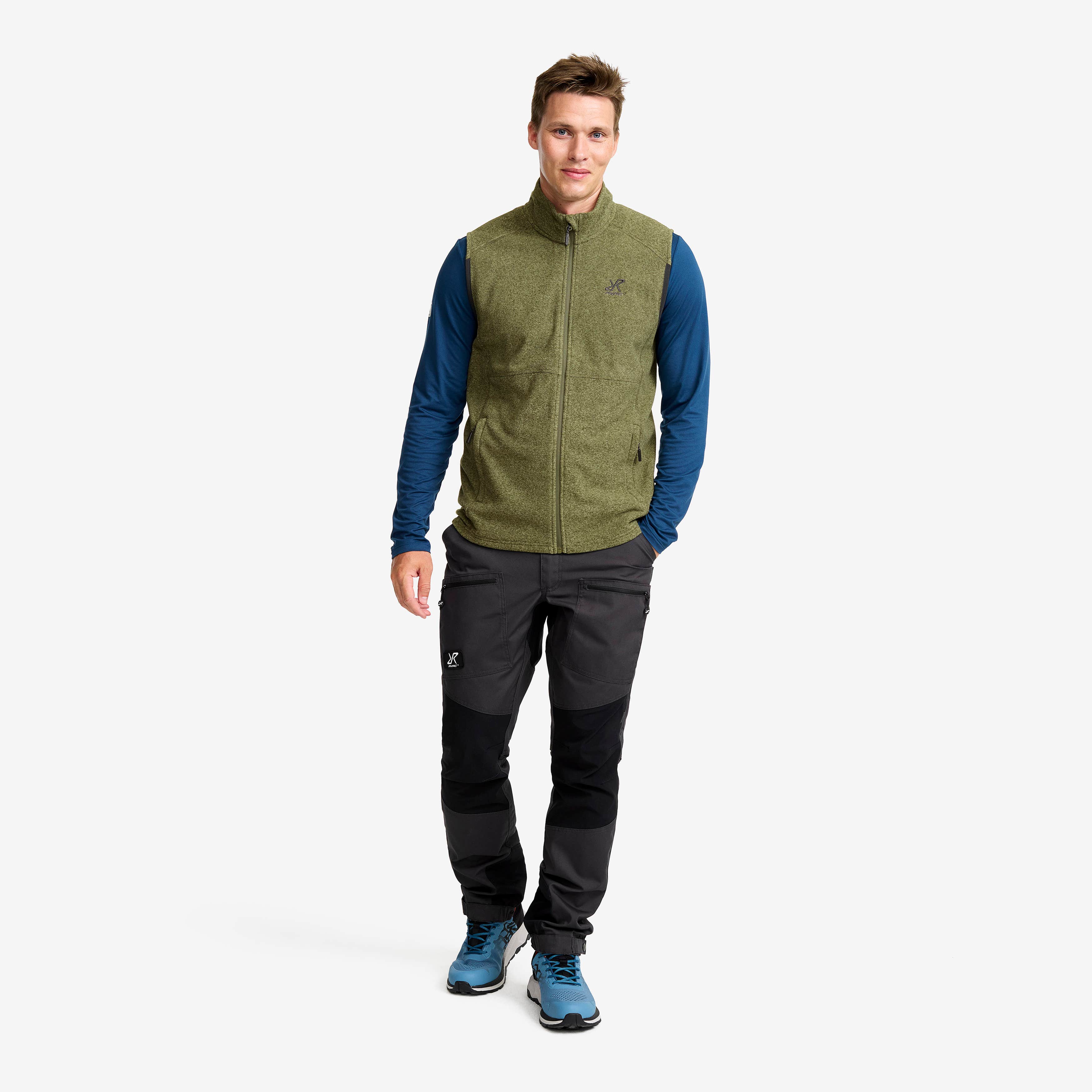 Essential Fleece Vest Herre Cypress