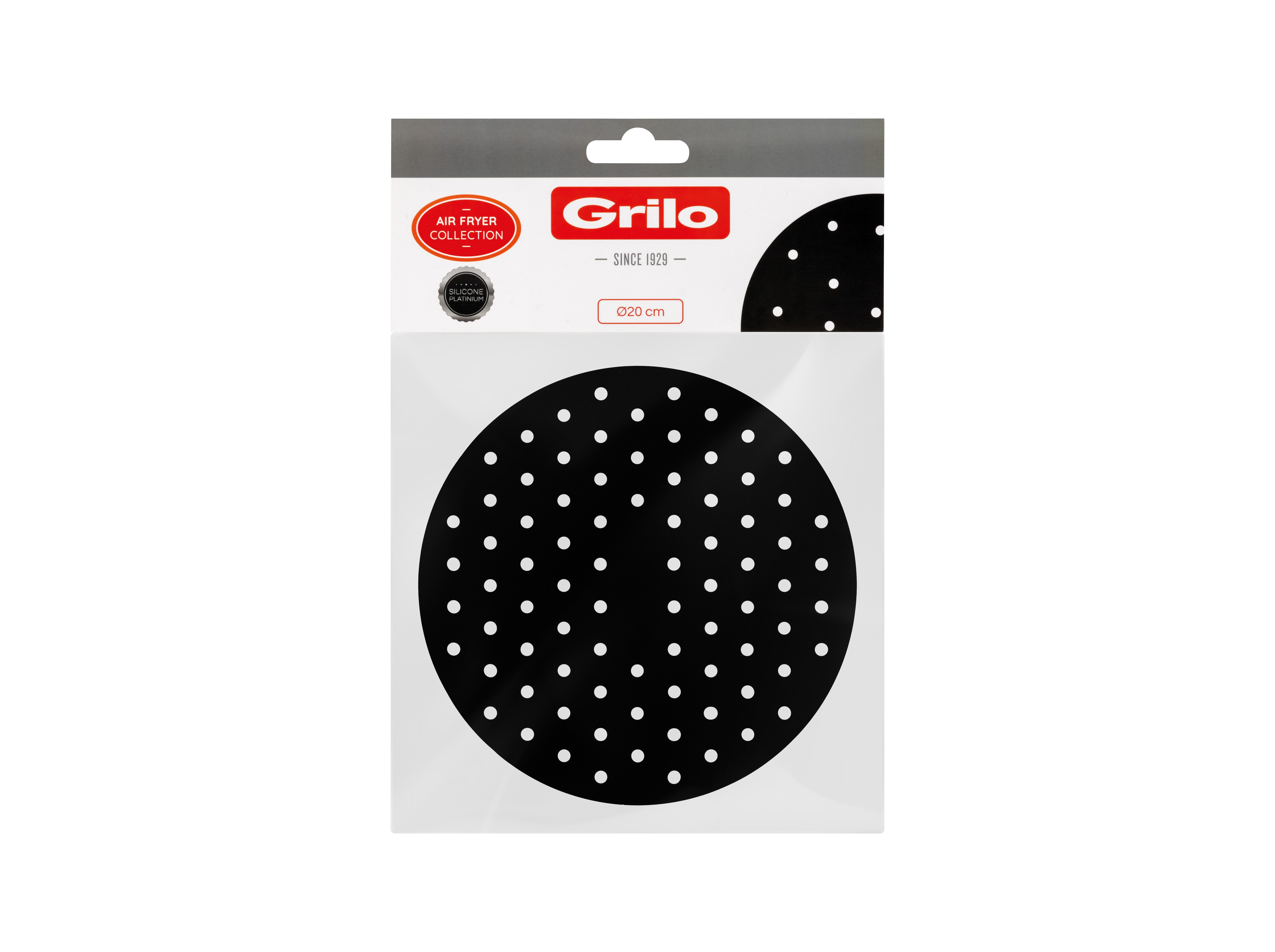 BASE PARA AIR FRYER GRILO SILICONE REDONDA 20CM