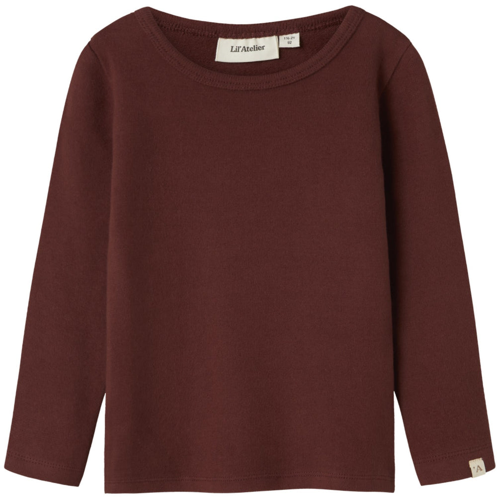 Køb Lil'Atelier Hot Chocolate Nmfthora Hir Ls Slim Top Lil