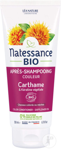 Natessance Après-Shampoing Cheveux Colorés Carthame Bio Tube 200ml