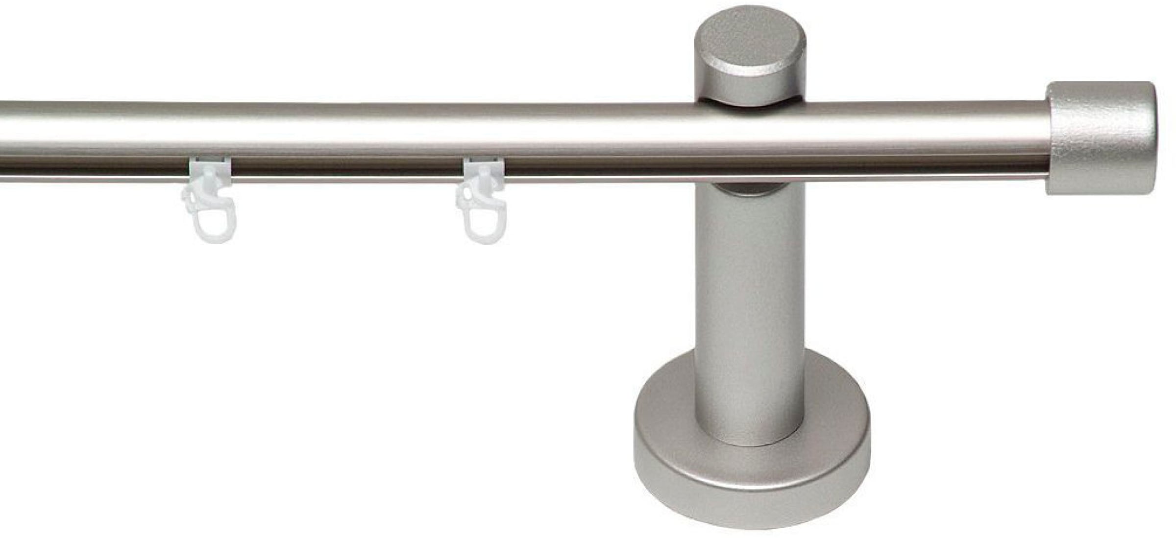 GARESA Gardinenstange »KEA« Ø 20 mm 1 läufig-läufig Wunschmasslänge Vorhanggarnitur, einfache Montage, verlängerbar, Wandmontage, Kappe