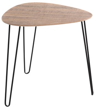 Beistelltisch Bologna 1 Braun/Schwarz 48x48x48 cm