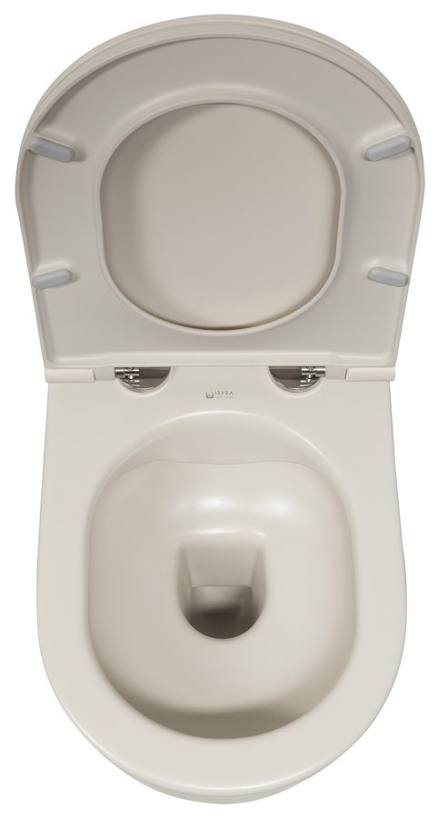 Isvea Infinity randloos toilet 53x36,5cm ivoor