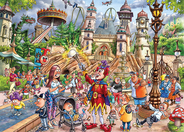 Wasgij Mystery Efteling - World of Wonders! Puslespill 1000 brikker, Jumbo