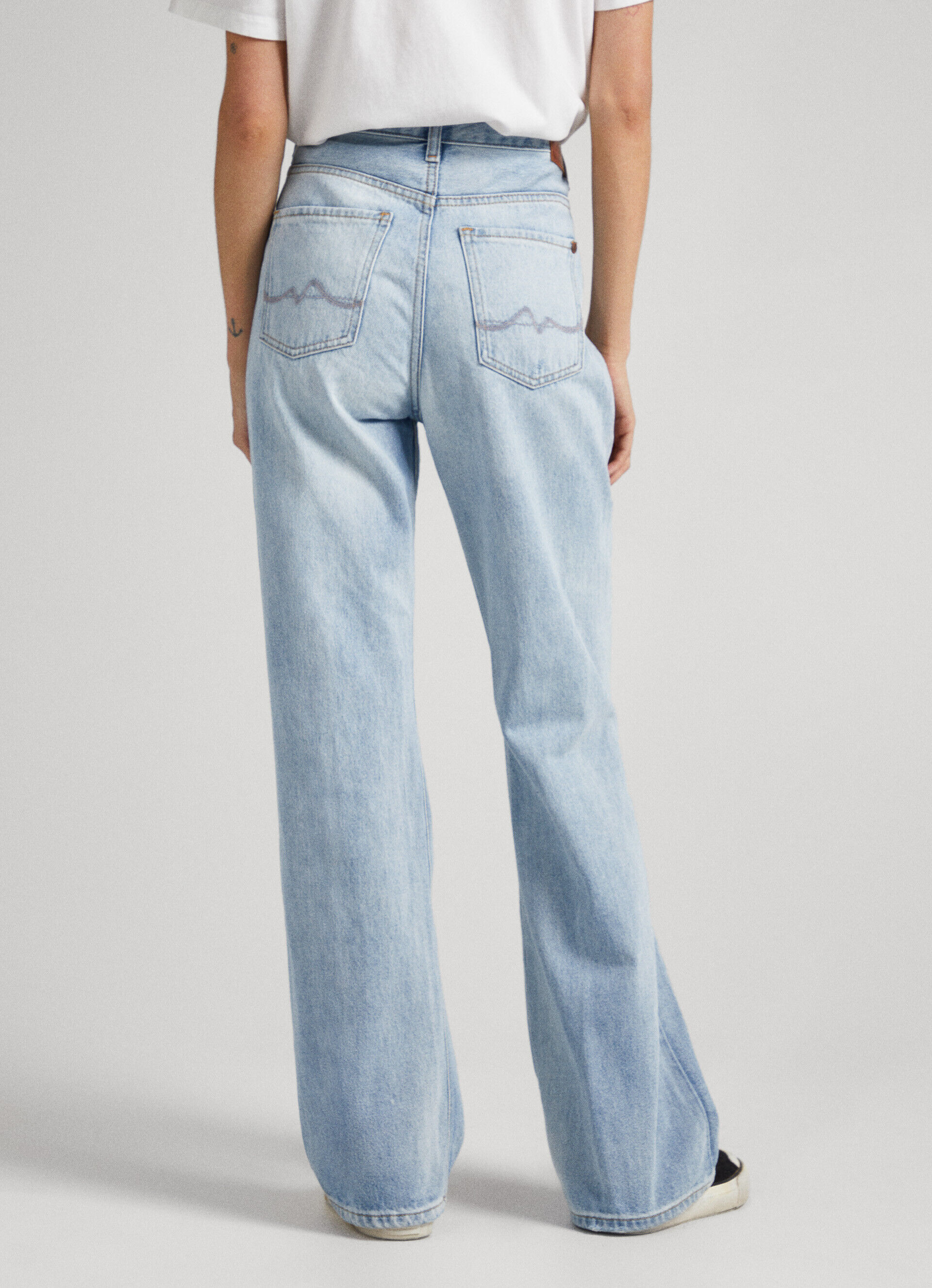 Calça jeans Harper Fit Plain de cintura alta - jeans
