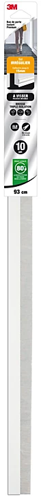Bas de porte alu sol irrégulier à visser Premium blanc 93 cm 3M