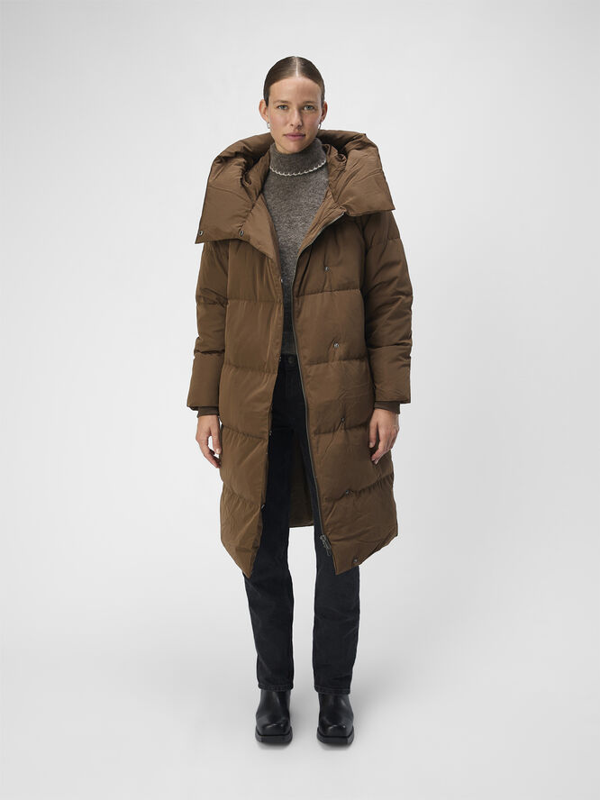 Object OBJLOUISE LONG DOWN JACKET NOOS Dark earth
