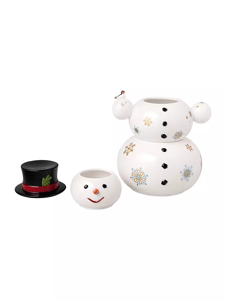 VILLEROY & BOCH Weihnachtsdose 31cm SCHNEEMANN  bunt