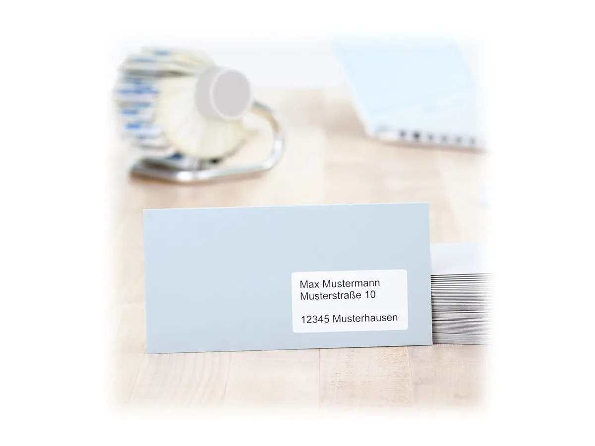 HERMA Premium - Papir - mat - permanent selvklæbende - hvid - 88.9 x 33.8 mm 1600 etikette(r) (100 ark x 16) laminerede adressemærkater