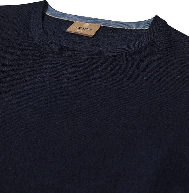 Mos Mosh Gallery MMGAdam Soft Knit Navy