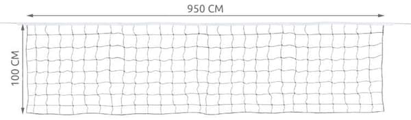 Volleyballnett med Oppbevaringspose - 9.5 meter