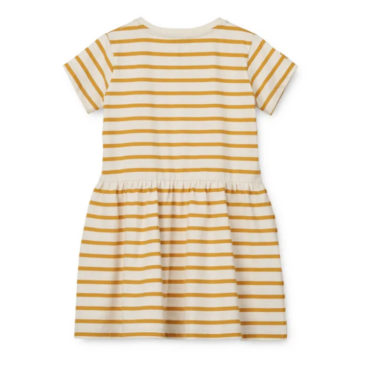 Liewood Robe Lima Rayée | Jaune moutarde