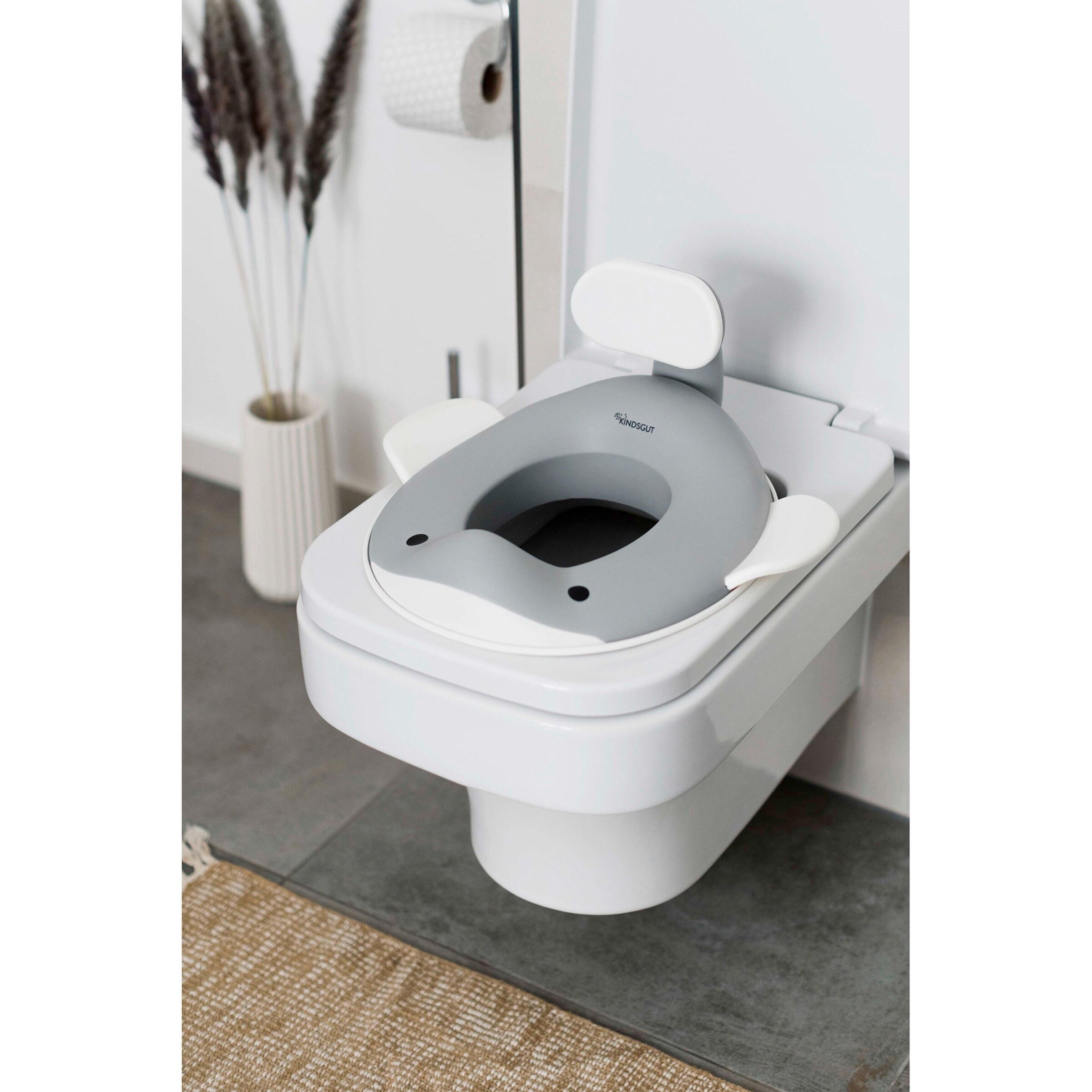 Kindsgut Toilettensitz Wal dunkelgrau