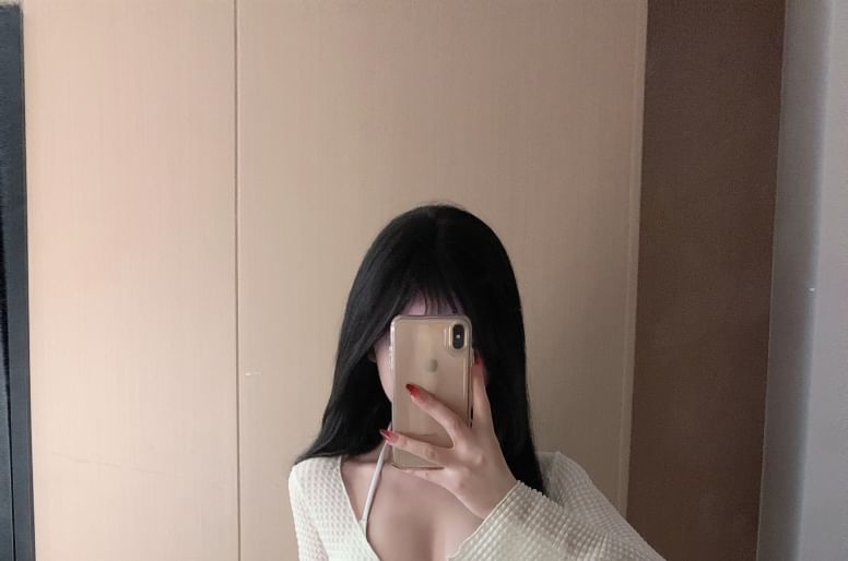Kansen - Set: effen bikini + cover-up + rok