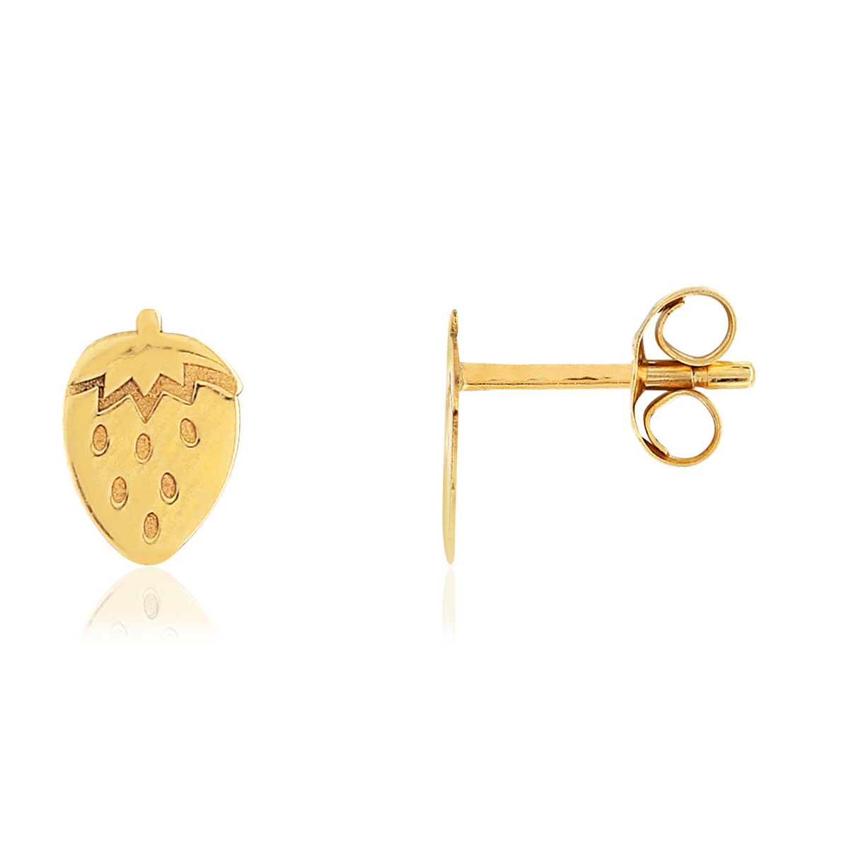Boucles d'oreilles MATY Or 375 jaune fraises