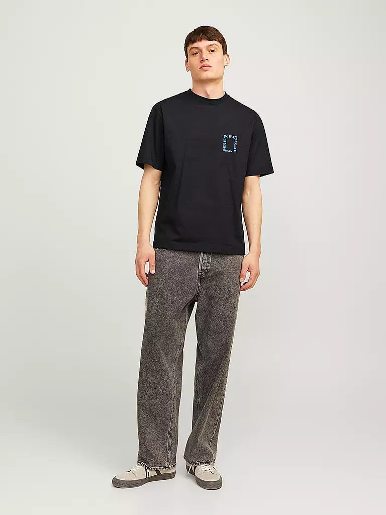 JACK & JONES T-Shirt JORBROOKLYN schwarz