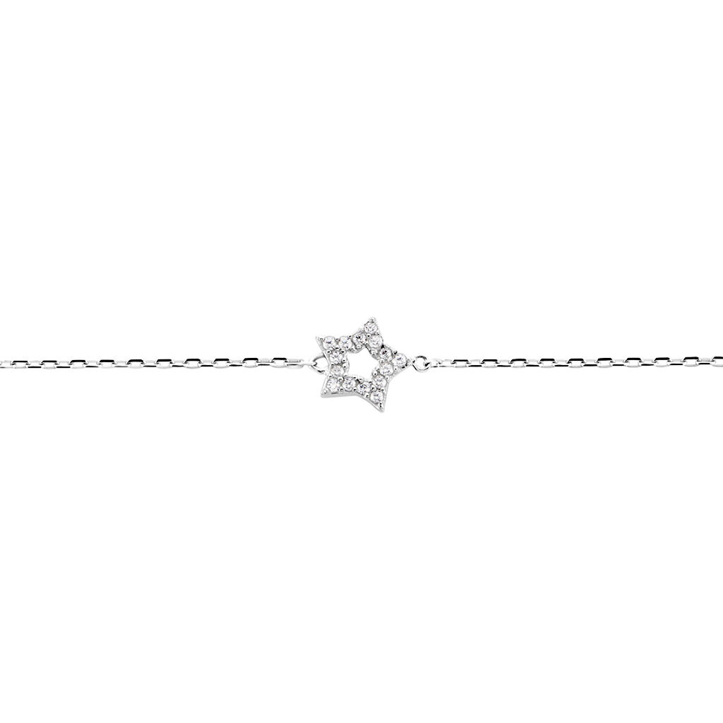 Bracelet Stamatia Argent Blanc Oxyde De Zirconium