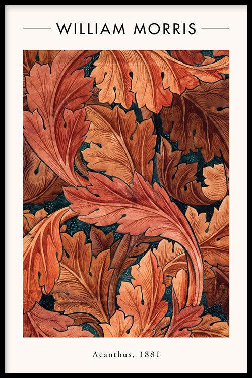 Walljar poster ingelijst - William Morris - Acanthus Poster ingelijst - 40 x 60 cm